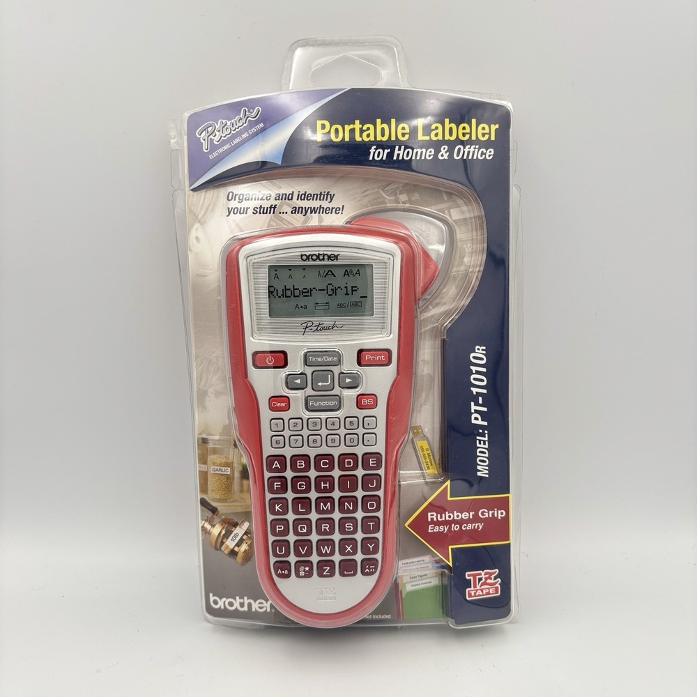 Brother Portable Labeler Label Maker Model PT-1010R Home Office